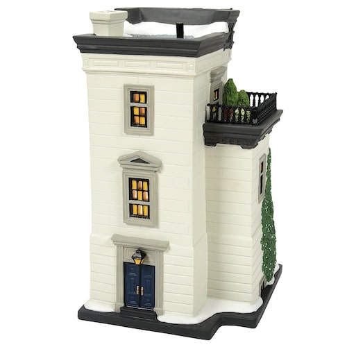87 West 56th Street Christmas in the City Village Dept 56 Back Two