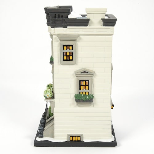 87 West 56th Street Christmas in the City Village Dept 56 Back