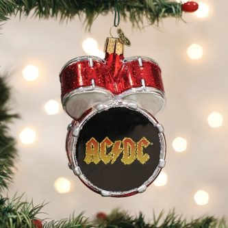 ACDC Drum Set Ornament Old World Christmas
