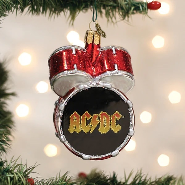 Acdc Drum Set Ornament Old World Christmas