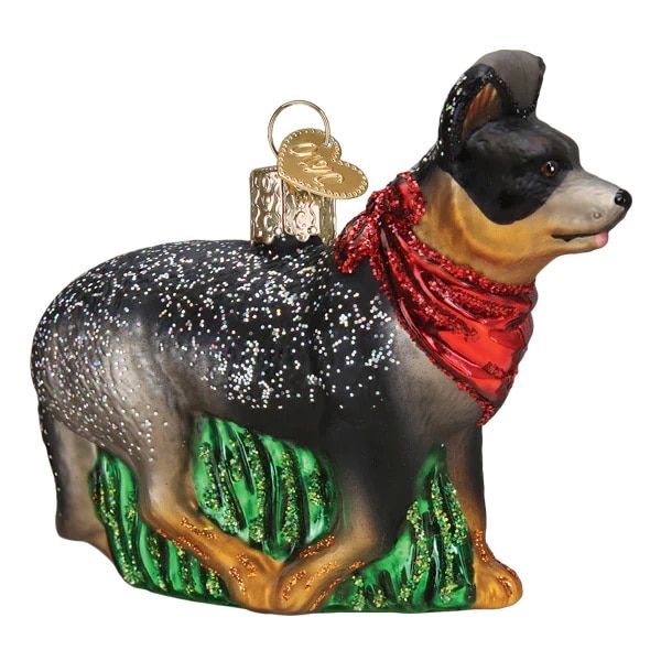 Australian Cattle Dog Ornament Old World Christmas Side