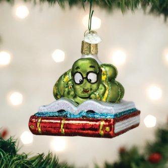 Bookworm Ornament Old World Christmas