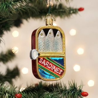 Can Of Sardines Ornament Old World Christmas