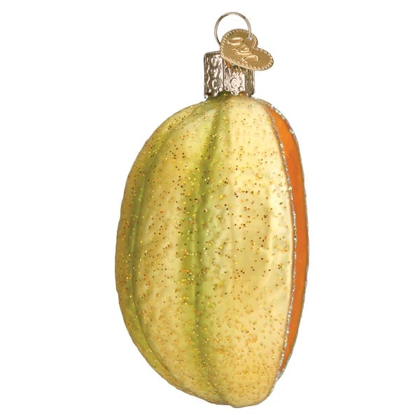 Cantaloupe Ornament Old World Christmas Side