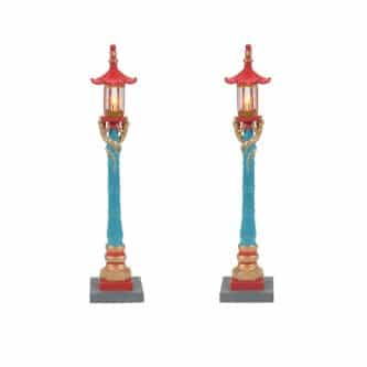 Chinatown Post Lamps Christmas In The City Village Dept 56
