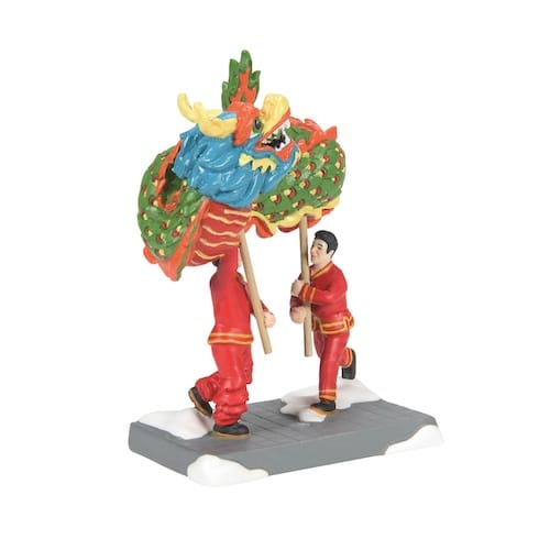 Chinese Dragon Dance Christmas in the City Village Dept 56 Side Two