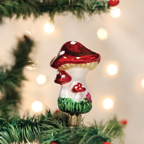 Clip on Mushrooms Ornament Old World Christmas