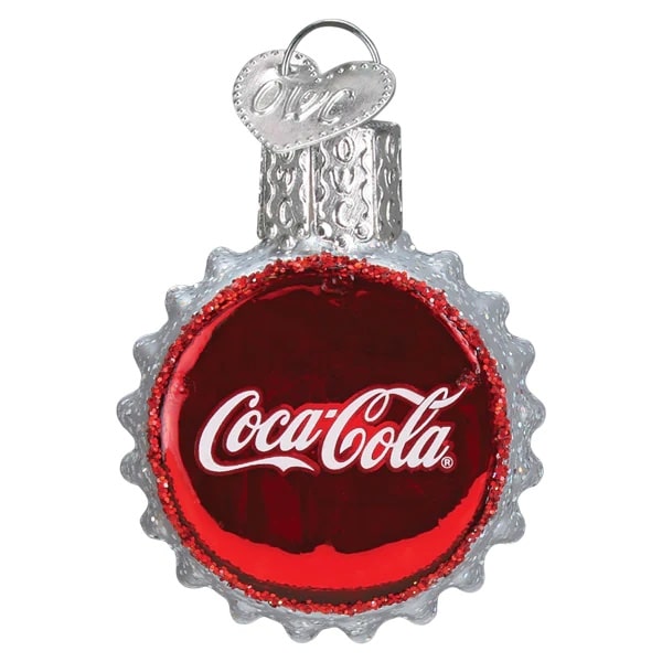 Coca cola™ Bottle Ornament Set Old World Christmas Lid