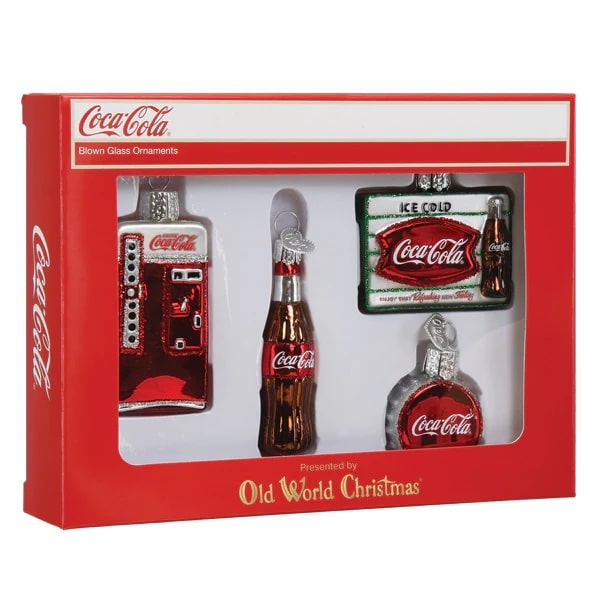 Coca cola™ Diner Ornament Set Old World Christmas Boxed