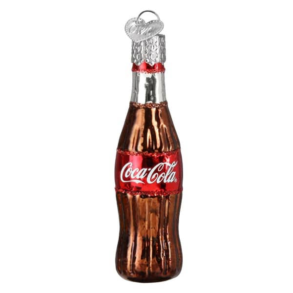 Coca cola™ Diner Ornament Set Old World Christmas Coke Bottle