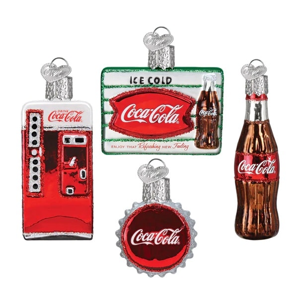 Coca cola™ Diner Ornament Set Old World Christmas out of Box