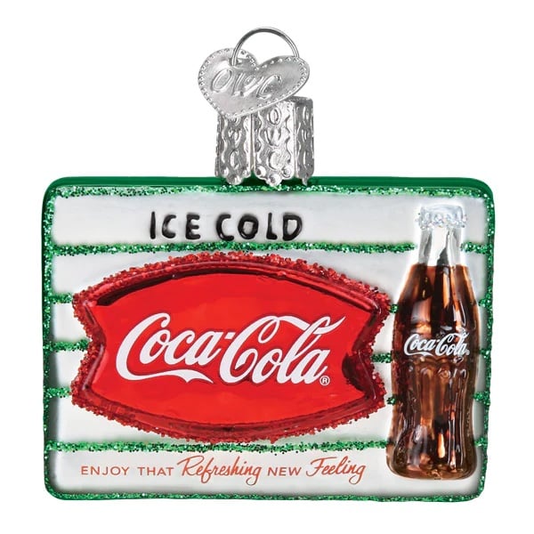 Coca cola™ Diner Ornament Set Old World Christmas Sign