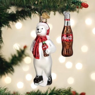Coca-cola™ Polar Bear Ornament Set Old World Christmas
