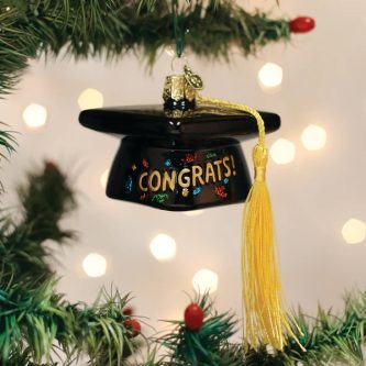 Congrats Grad Cap Ornament Old World Christmas