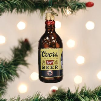 Coors Banquet Bottle Ornament Old World Christmas