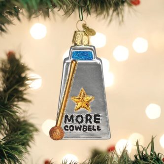 Cowbell Music Ornament Old World Christmas