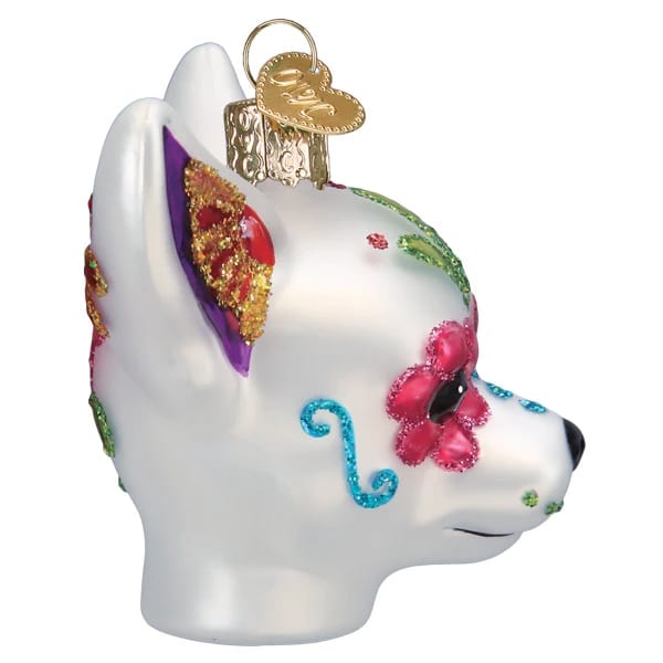 Dia De Los Muertos Dog Ornament Old World Christmas Side