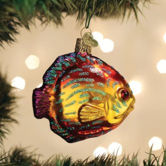 Discus Fish Ornament Old World Christmas