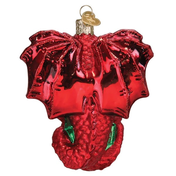 Dungeons Dragons Red Dragon Ornament Old World Christmas Back