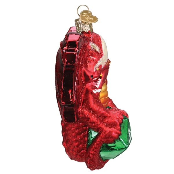 Dungeons Dragons Red Dragon Ornament Old World Christmas Side