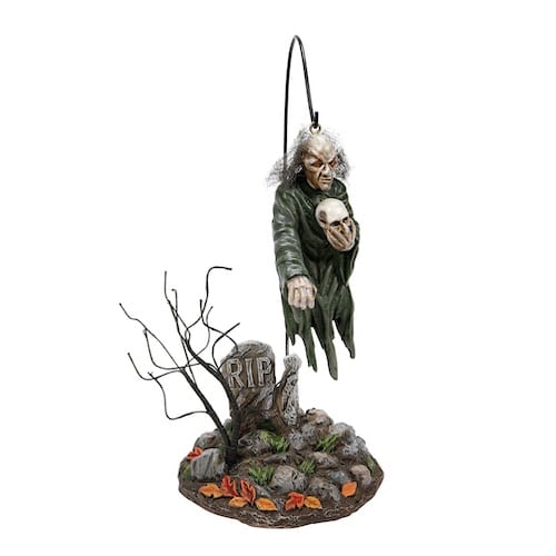 Elevating Ghoul Aerial Halloween Village Dept 56 Side Front