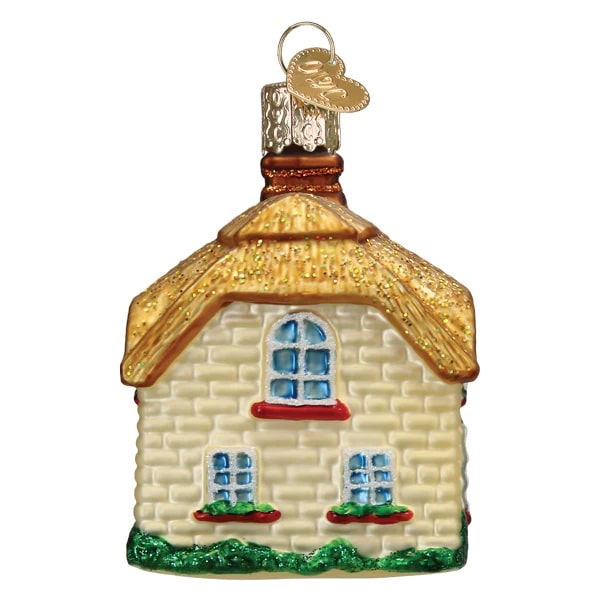 English Cottage Ornament Old World Christmas Side