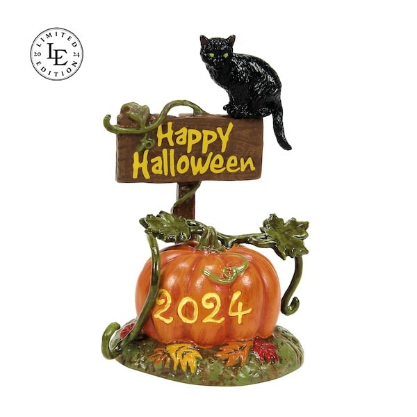 Feline noir debut 2024 halloween village dept 56