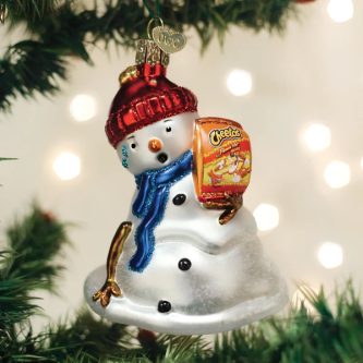 Flamin Hot Cheetos Snowman Ornament Old World Christmas