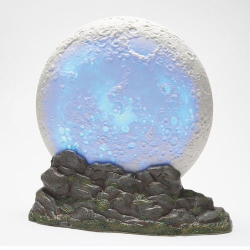 Full Moon Lit Backdrop Halloween Village Dept 56 Blue