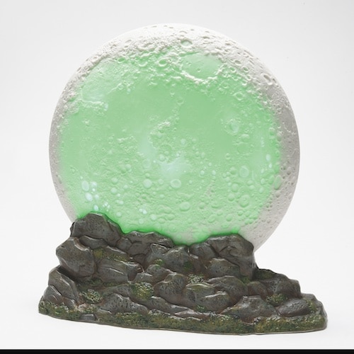 Full Moon Lit Backdrop Halloween Village Dept 56 Green