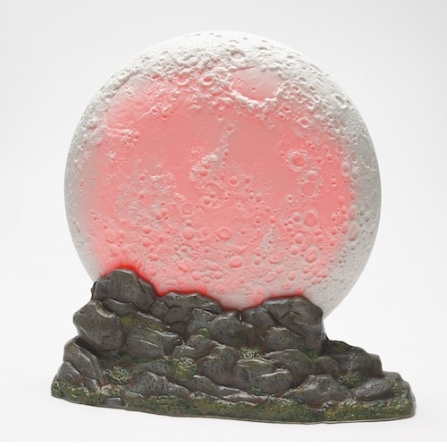 Full Moon Lit Backdrop Halloween Village Dept 56 Red