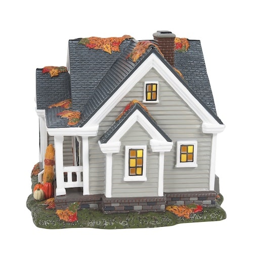 Gather Round for Thanksgiving Halloween Village Dept 56 Side Two