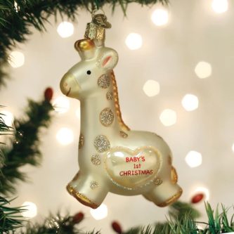 Giraffe Babys First Ornament Old World Christmas