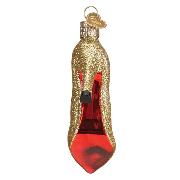 Glam Heel Ornament Old World Christmas Bottom