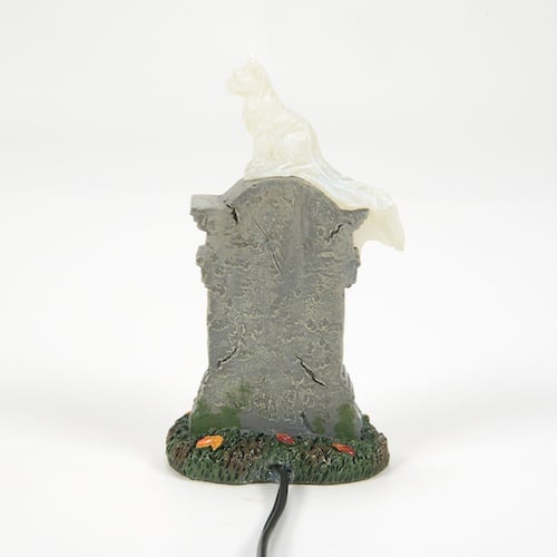 Kit E Kat Tombstone Halloween Village Dept 56 Back