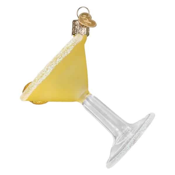 Lemon Drop Martini Ornament Old World Christmas Side