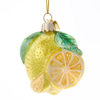 Lemon With Slice Ornament