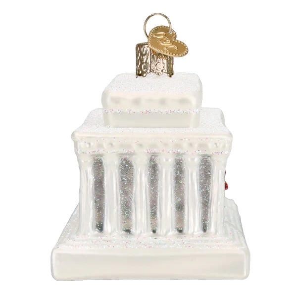 Lincoln Memorial Ornament Old World Christmas Side