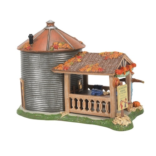 Make Take Scarecrow Shack Halloween Village Dept 56 Back