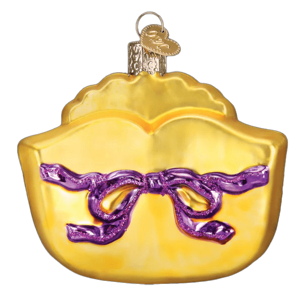 Mardi Gras Mask Ornament Old World Christmas Back