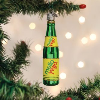 Mellow Yellow Bottle Ornament Old World Christmas