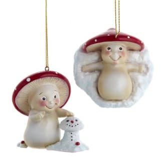 Merry Mushrooms Snow Fun Ornaments