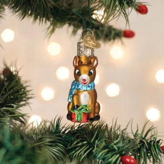 Mini Rudolph Reindeer Ornament Old World Christmas