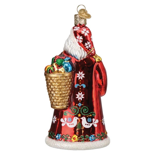 Norwegian Julenisse Santa Ornament Old World Christmas Back