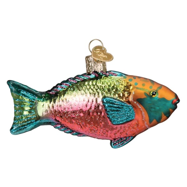 Parrotfish Ornament Old World Christmas Back