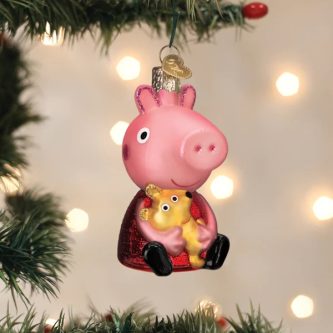 Peppa Pig With Teddy Ornament Old World Christmas