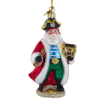Pirate Santa Treasures Ornament