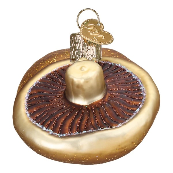 Portobello Mushrooms Ornament Old World Christmas Side