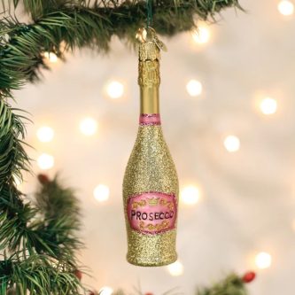 Prosecco Bottle Ornament Old World Christmas