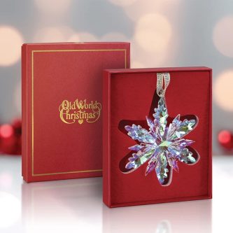 Radiant Crystal Snowflake Ornament Old World Christmas